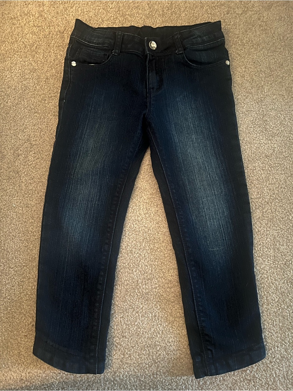 Gymboree Girls 6 Plus Dark Blue Wash Kids Jeans Capri